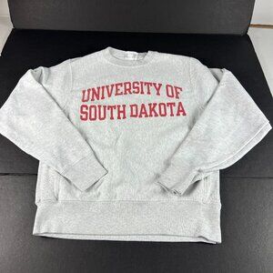 VTG Champion Reverse Weave South Dakota Coyotes Sweatshirt Small Grey Crewneck